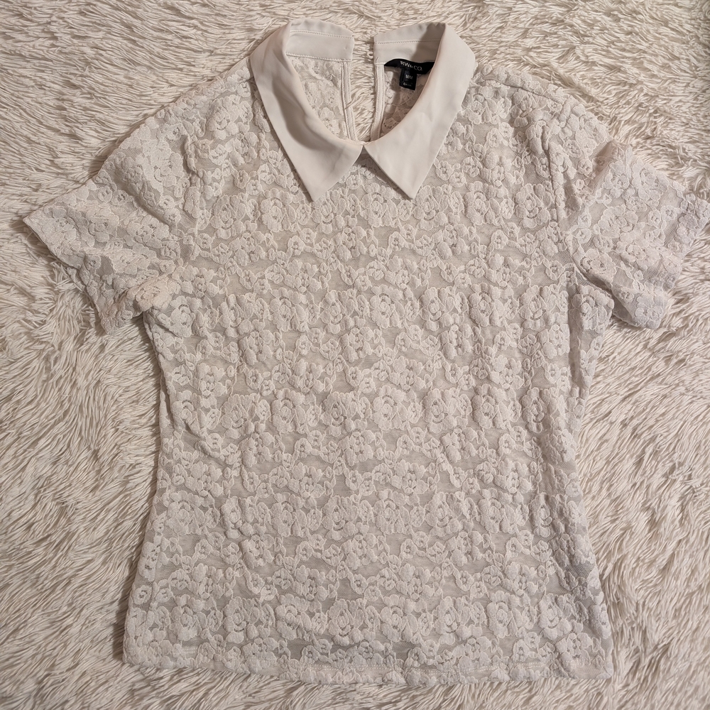 Elegant Lace White Top